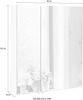 Spiegelschrank Badschrank Badspiegel Wandspiegel 2türig weiß glanz Bild 3