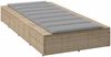 vidaXL Sonnenliege mit schwebender Auflage Beige Poly Rattan 4104205 Bild 5