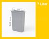 HAILO 1082479 Ersatzeimer 7 L mit Metallbügel grau für TANDEM 2-fach Abfallsorter / Hailo TA Swing 30.2/31 / Eimer / Mülleimer / Abfalleimer / Einsatz Bild 4