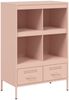vidaXL Highboard Rosa 68x39x101,5 cm Stahl 843103 Bild 2