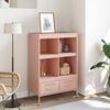 vidaXL Highboard Rosa 68x39x101,5 cm Stahl 843103 Bild 3