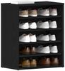 vidaXL Schuhschrank Schwarz Eichen-Optik 60 x 35 x 70 cm Holzwerkstoff 862683 Bild 3