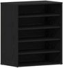 vidaXL Schuhschrank Schwarz Eichen-Optik 60 x 35 x 70 cm Holzwerkstoff 862683 Bild 2