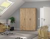 Rauch Möbel 'Voyager' Kleiderschrank, Holz, Eiche Artisan, Zubehör Classic, Breite 140 cm | mit Schubladen Bild 4