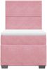 vidaXL Boxspringbett mit Matratze Rosa 80x200 cm Samt 3290761 Bild 4