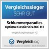 Kaltschaummatratze Optima Klassik, Schlummerparadies, 19 cm hoch, 7 Zonen, 2D-Wellenschnitt, HR Kaltschaum, 10 Jahre Garantie Bild 2