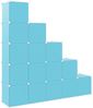 vidaXL Kinderschrank Modular mit 15 Würfeln Blau PP 340576 Bild 5