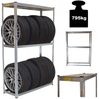Reifenregal für 8 Räder 180x120x40 cm 795 kg Reifenständer Steckregal Bild 1