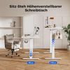 Höhenverstellbarer Schreibtisch 160x60cm Elektrisch Memory-Handsteuerung Bild 2