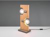 LED Tischleuchte 2 flammig Holzbrett naturbelassen, Höhe 52cm Bild 3
