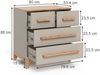 Kommode Malia Cashmere/Artisan 80 x 88 cm mit 4 Schubladen Vitalispa Bild 2