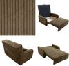 Wohnero24 Lirena 2 Schlafsofa 136x95 cm mit Bettfunktion 113x195 cm – 2-Sitzer Cord Sofa ausziehbar mit Bettkasten, kleines Schlafsofa für Wohnzimmer - Braun Bild 3