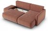 Ecksofa mit Schlaffunktion Sofa LUKA in Stoff Cremona Kupferbraun Ottomane Rechts Bild 3