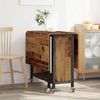 vidaXL Faltbarer Esstisch mit Rollen 130 x 80 x 76,5 cm Stahl PB 8006047 Bild 4