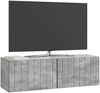 vidaXL Wandmontierter TV-Schrank Betongrau 98 x 31 x 30 cm 898388 Bild 2