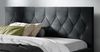 Polsterbett Schlafzimmerbett LORENA 200x200cm Standard in Stoff Alova Schwarz Bild 2