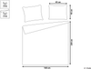 Tagesdecke mit Kissen SHUSH 160 x 220 cm Taupe Bild 2