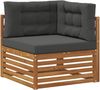 vidaXL Outdoor-Sofagarnitur mit Kissen 9 pcs Natur und Anthrazit 3374132 Bild 4