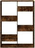 Raumteiler, Bücherregal Räuchereiche 100x33x135 cm Holzwerkstoff Bild 4