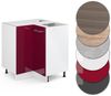 Eckunterschrank R-Line Rot Hochglanz 75.6 cm , AP Anthrazit Vicco Bild 5