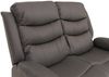 2er Kinosessel HWC-O62, Relaxsessel Fernsehsessel mit Armlehne, Liegefunktion Kunstleder ~ grau Bild 4