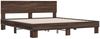 vidaXL Bettgestell Braun Eichen-Optik 200x200 cm Holzwerkstoff Metall 3280176 Bild 3