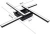 ZMH LED Deckenleuchte warmweiß modernes Design 24W 3000K Bild 3