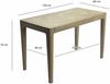 Esstisch Massivholz Mango 120x60 cm white wash - Rechteckiger Esszimmertisch Holz - Küchentisch modern für 6 Personen - Stabiler Holztisch - Tisch für Esszimmer Bistrotisch Handmade Bild 4
