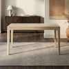 Esstisch Massivholz Mango 120x60 cm white wash - Rechteckiger Esszimmertisch Holz - Küchentisch modern für 6 Personen - Stabiler Holztisch - Tisch für Esszimmer Bistrotisch Handmade Bild 2