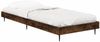 vidaXL Bettgestell ohne Matratze Räuchereiche 75x190 cm Holzwerkstoff 832314 Bild 3