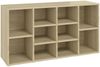 vidaXL Schuhbank Sonoma-Eiche 103x30x55 cm Holzwerkstoff 803293 Bild 2