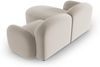 Micadoni Ecksofa Blair 3-Sitzer Rechts Samtstoff Hellbeige Bild 3