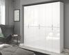 Garderobenschrank SystemX in weiß Hochglanz 183 x 193 cm Bild 5