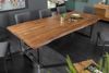 riess-ambiente Baumkantentisch MAMMUT 200cm braun/silber - Akazie, Massivholz, U-Gestell, lackiert (Einzelartikel, 1-St), Industrial Design & bis zu 10 Personen – ideal für Dein Loft-Esszimmer Bild 4