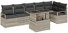 vidaXL Gartensofa-set mit Speicher 7 pcs Hellgrau Poly-Rattan 3348838 Bild 2