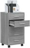vidaXL Schubladenschrank mit Rollen Grau Sonoma Holzwerkstoff 342675 Bild 4
