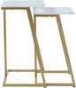 Satztisch Salem 2er Set Gold / Marmor, weiß [en. casa] Bild 5