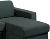 Vente-unique - CALITO Sofa Stoff Grün - B 223 cm152 cm x H 93 cm x L 278 cm Bild 5