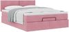 vidaXL Ottoman-Bett mit Matratze Rosa 140x190 cm Samt 3311704 Bild 5