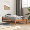 vidaXL Massivholzbett ohne Matratze Wachsbraun 90x190 cm Kiefernholz 844836 Bild 1