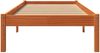 vidaXL Massivholzbett ohne Matratze Wachsbraun 90x190 cm Kiefernholz 844836 Bild 4