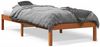 vidaXL Massivholzbett ohne Matratze Wachsbraun 90x190 cm Kiefernholz 844836 Bild 2