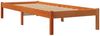 vidaXL Massivholzbett ohne Matratze Wachsbraun 90x190 cm Kiefernholz 844836 Bild 3