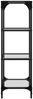 vidaXL Regal mit Glasböden Transparent 40x30x95 cm Stahl 846038 Bild 5