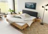 Bett mit Nachttischen Fichte 140x200x85 natur gebeizt / geölt, Kopfteil anthrazit FICHTELBERG #45 Bild 2
