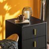 SoBuy FBT115-L-SCH Nachttisch, MDF, Melamin, Schwarz, 40 x 63 x 36 cm Bild 5