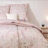 Estella Mako-Satin Bettwäsche 155x220 Sybille beige Flieder Blüten 7917-200 Bild 5