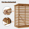 M MCombo Holzregal, Outdoor Kaminholzregel mit Rückwand, Holzunterstand mit wasserdichter Abdeckung, 1202 Bild 4