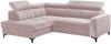 Ecksofa Bavaro elektronischer Sitztiefenverstellung und Breitcord-Bezug Ed Exciting Design Bild 2