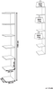 Wandregal ESTON 190 cm Hellbraun Bild 2